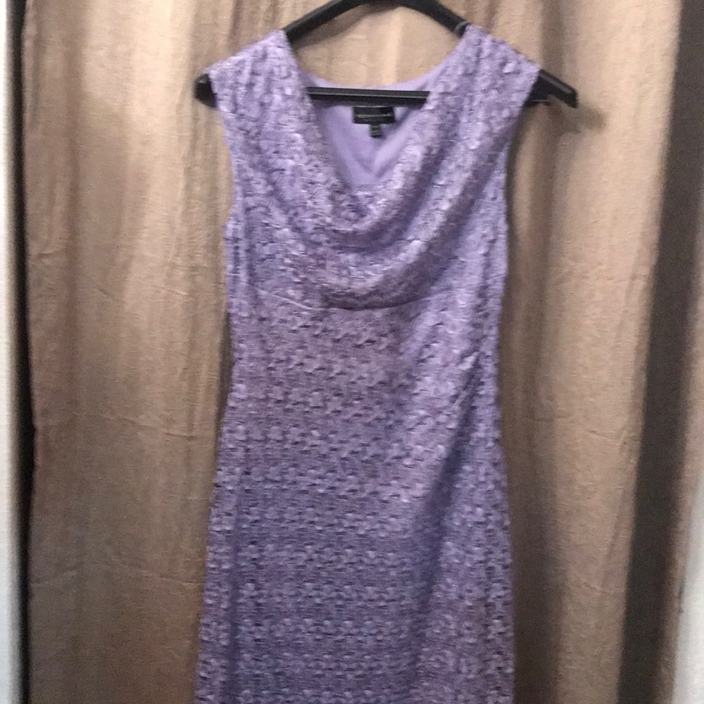 Beautiful lace drape neck Dress Sz 14